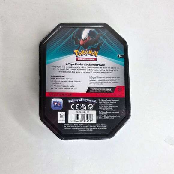 Pokemon Triple Whammy Tins Darkrai Slaking Tyranitar - Set of 3 - Factory Sealed - Picture 3 of 10